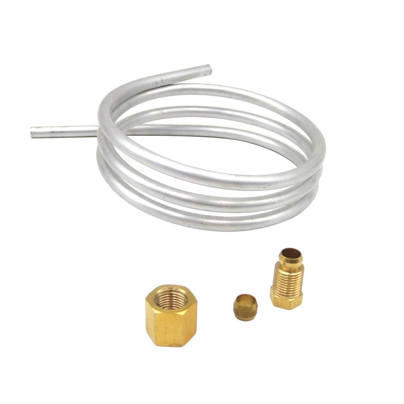 Meter Star 0.24"(6mm) Aluminum Tubing with compression olive Fittings M10x1 female and Male Length 1 meter/39 inch gas water heater parts - Image 3